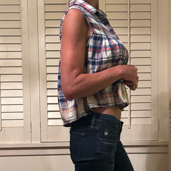 SEA New York plaid top - Picture 8 of 12